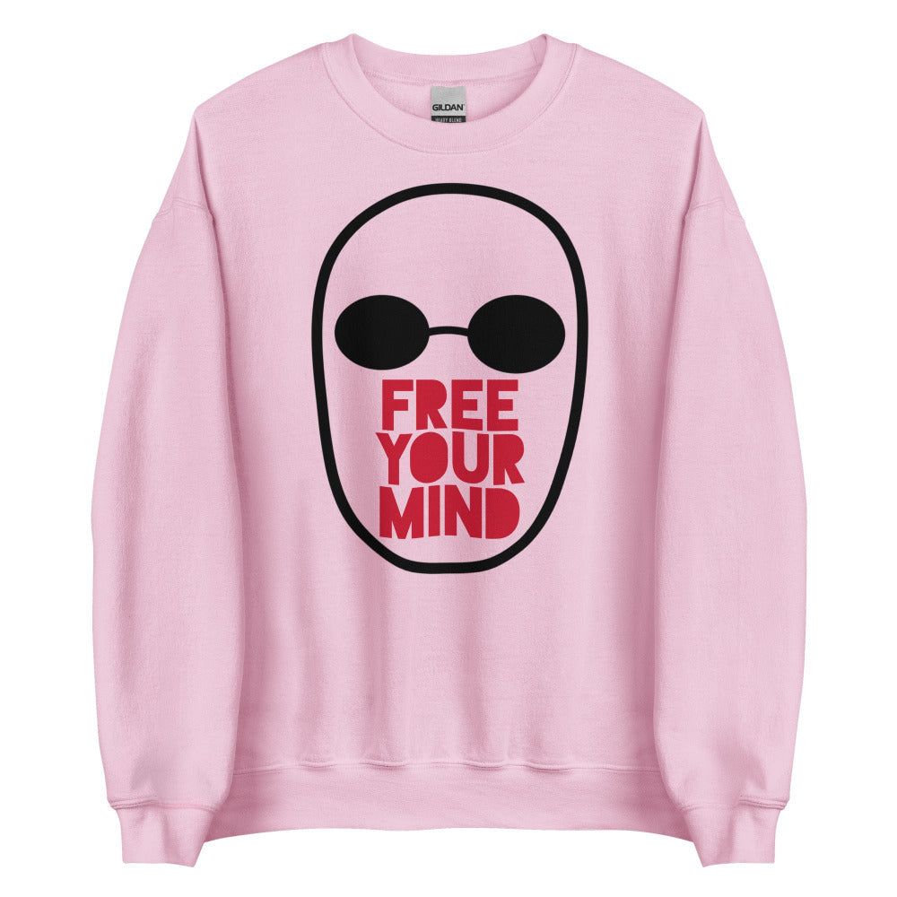 The Matrix Free Your Mind Sweatshirt - Light Pink Color - https://ascensionemporium.net
